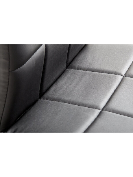 Silla de comedor HAMMEL polipiel negro/crom Silla de comedor HAMMEL polipiel negro/crom