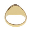 Anillo sello de oro amarillo 18k encamisado y con letra en relieve Anillo sello de oro amarillo 18k encamisado y con letra en relieve