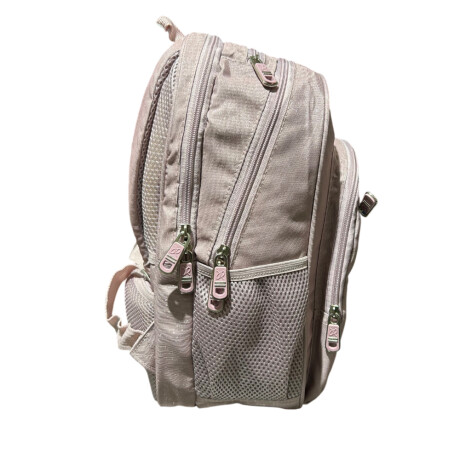 Mochila escolar espalda 17" con útiles Rosa