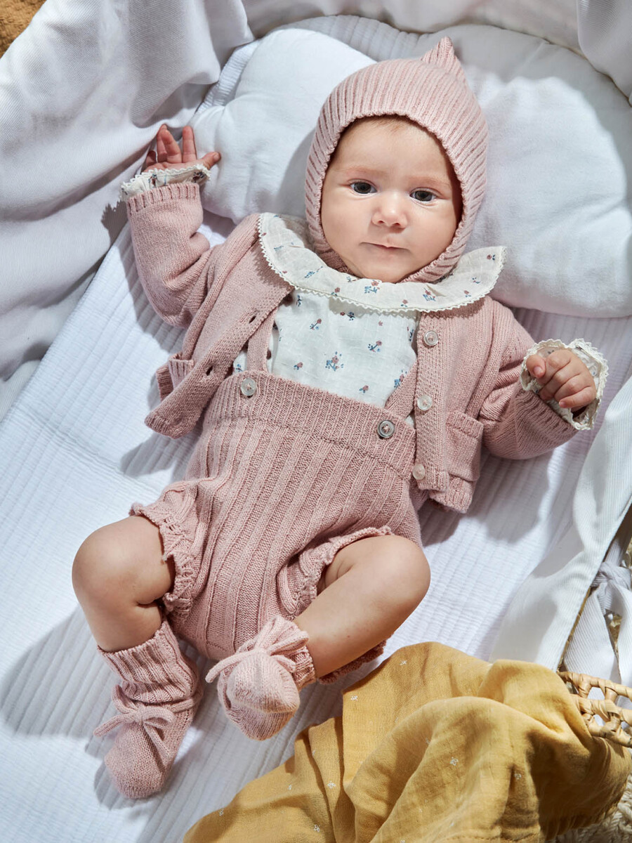 Chaqueta Con Bolsillos Rosa Viejo