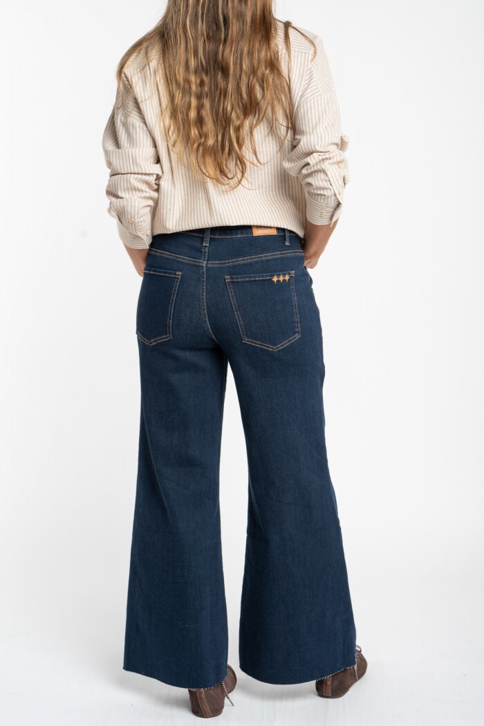 Jean Lemon Mama Flare Wide Leg Denim