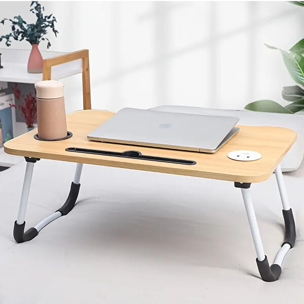 Mesa auxiliar plegable Beige