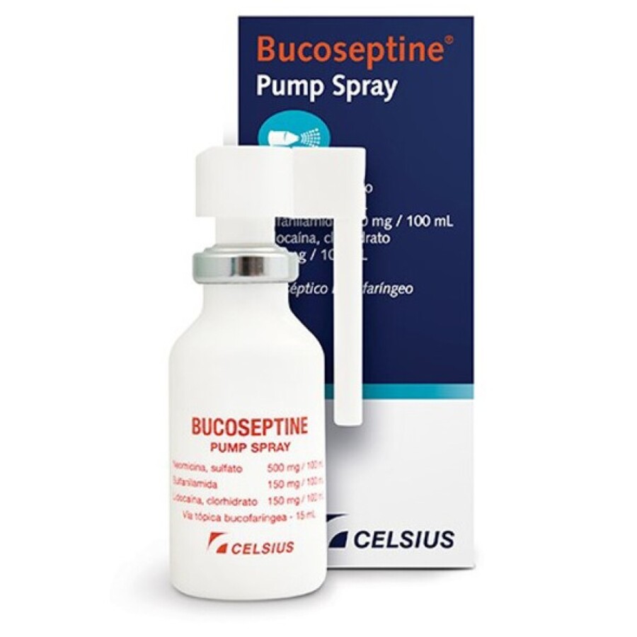 Spray Bucal Bucoseptine Pump 15 ml - Celsius Spray Bucal Bucoseptine Pump 15 ml - Celsius
