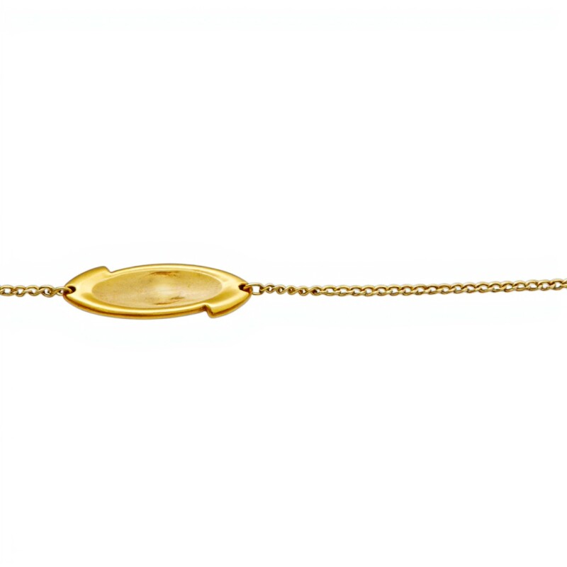 Pulsera Identidad Barbado -Oro bajo-Sin Piedra-PU8020 sinpiedra