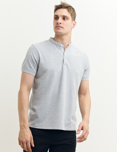 520750 REMERA HARRINGTON LABEL Gris Melange