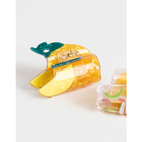 Broches Sets Foodie Amarillo Medio