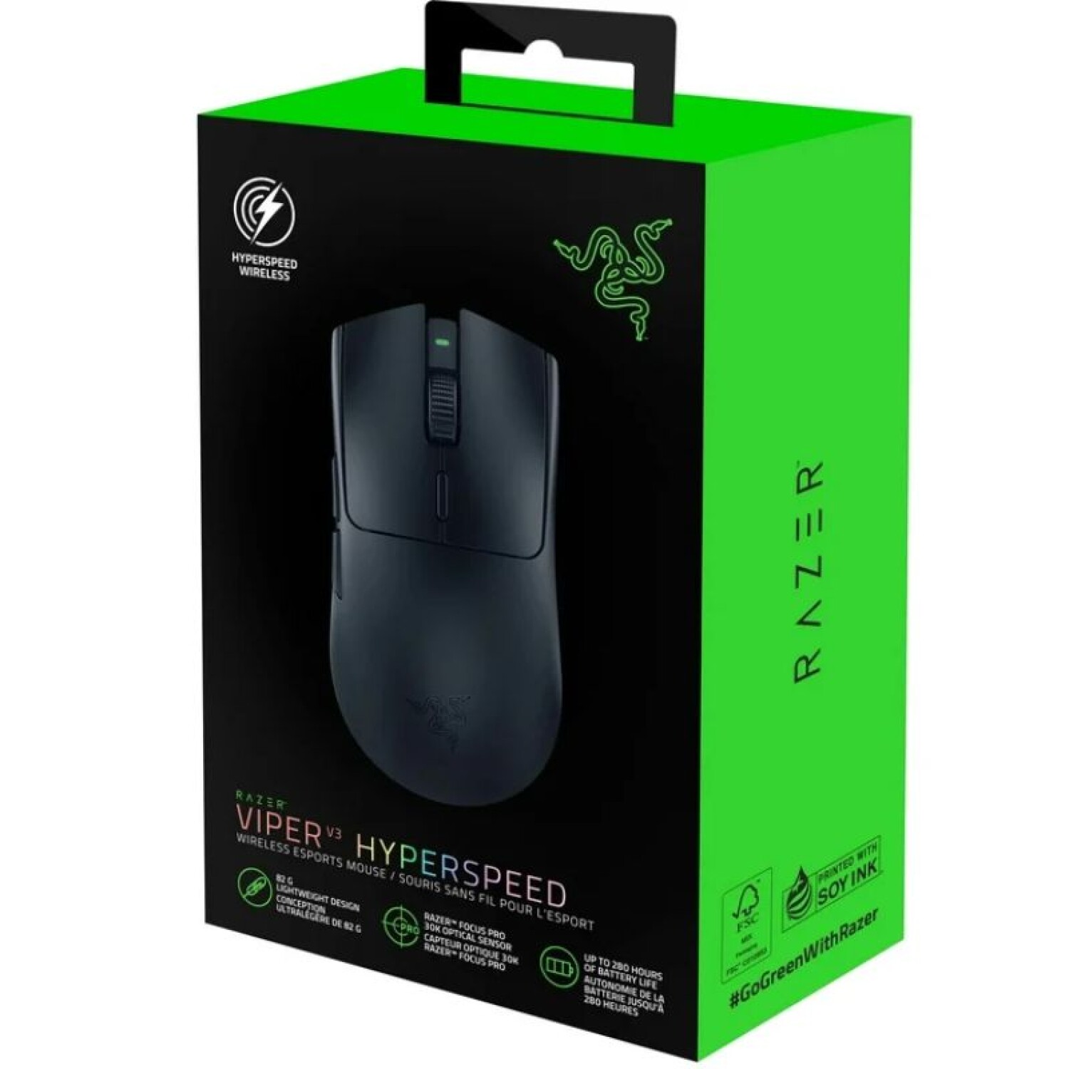 Mouse Razer Viper V3 Hyperspeed Rz01-0491 Black — Alemania Cell PY