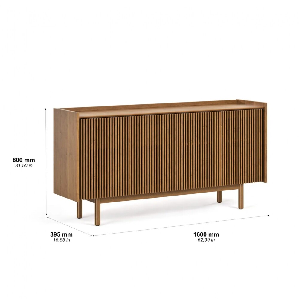 Aparador Buffet Dune Ripiado 1.6 - Linea Manhattan Natural