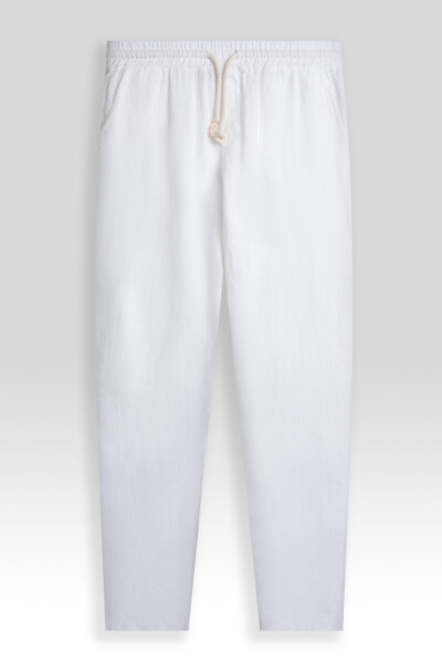 PREMIUM LINEN PANTS White