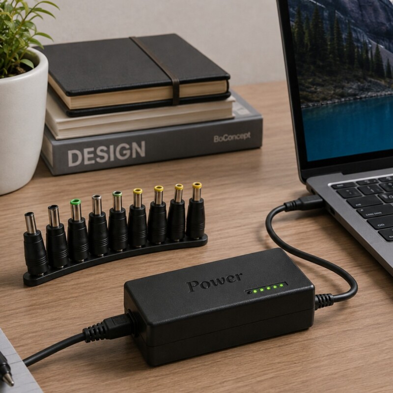 Cargador universal para laptop con multi conectores Cargador universal para laptop con multi conectores