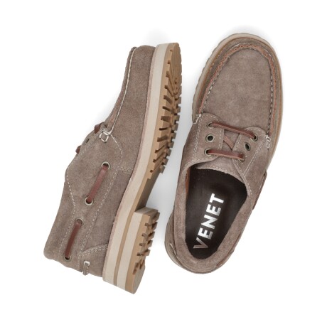 ZAPATO VENET - CUERO CANELA VISON