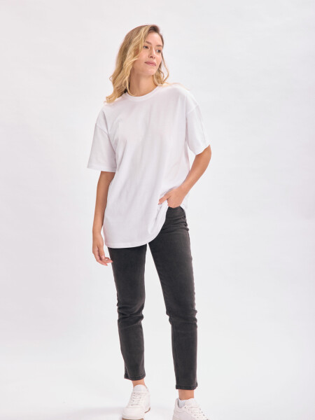 Pantalón jean recto Negro