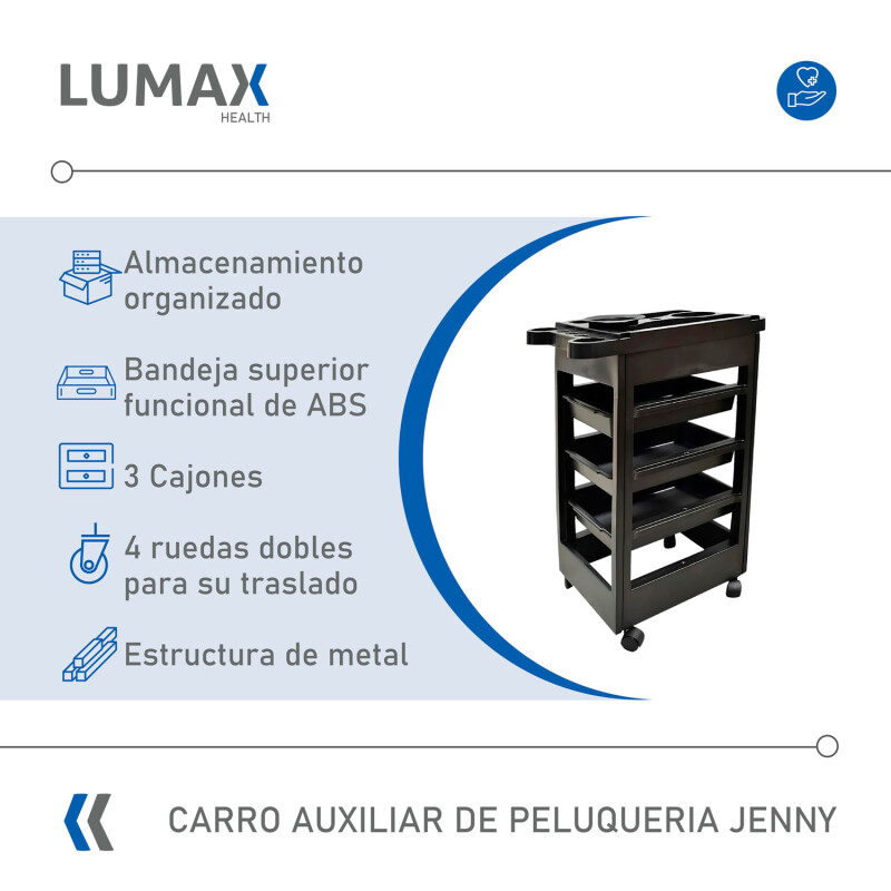 Carro Auxiliar para Peluquería Modelo Jenny Carro Auxiliar para Peluquería Modelo Jenny