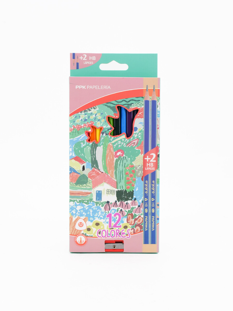 LAPICES COLORES OLEO CON SACAPUNTAS - MULTICOLOR 