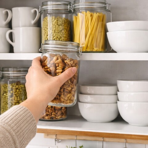 Mueble Aéreo de Cocina 2 Puertas Color Cerejeira | Estante Interno y Acabado Brillante UV Mueble Aéreo de Cocina 2 Puertas Color Cerejeira | Estante Interno y Acabado Brillante UV