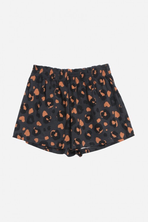 Short animal print GRIS OSCURO