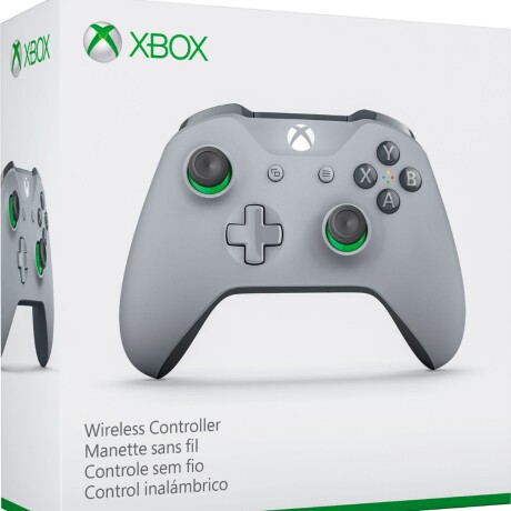 Joystick Xbox Inalambrico Gris con Verde 001