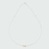 Cadena MOON en plata 925 con tres esferas de oro 18k Cadena MOON en plata 925 con tres esferas de oro 18k