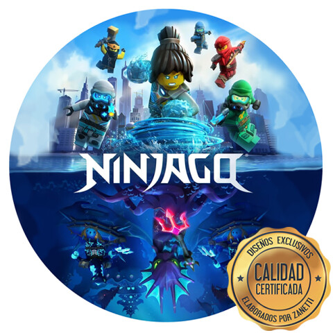 Lámina Ninjago Azul Red.