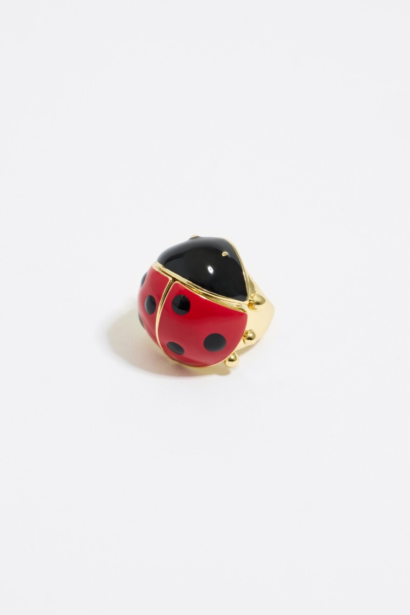 Anillo mariquita Rojo