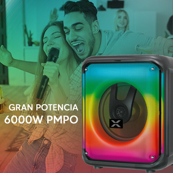 Parlante Portátil Xion Sdbox Con Micrófono Inalámbricos PARLANTE XION SDBOX BLUETOOTH BATERIA