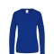 Camiseta a la base dry fit manga larga dama Azul Royal