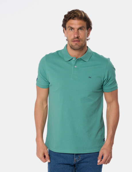 REMERA POLO LISA Verde Claro