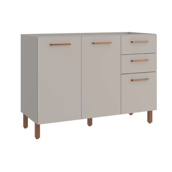 ARMARIO BAJO MESADA 1.20 MT 2 PUERTAS 3 CAJONES SARDENHA - CINZA CLARO ARMARIO BAJO MESADA 1.20 MT 2 PUERTAS 3 CAJONES SARDENHA - CINZA CLARO