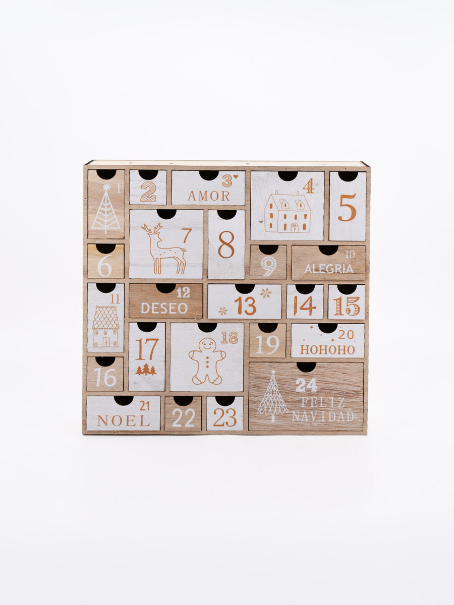 CALENDARIO ADVIENTO BOX - NATURAL 