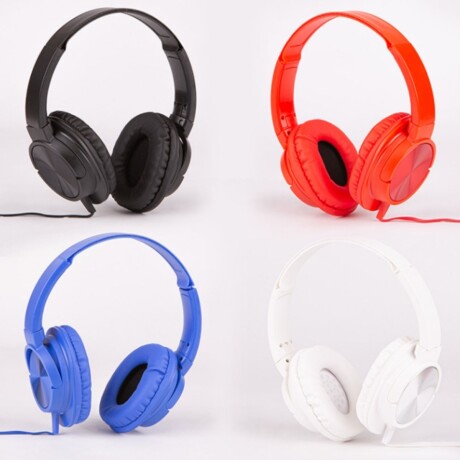 Auriculares con micrófono azules V01