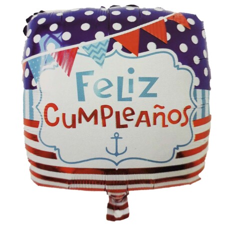 Globo Helio Feliz cumpleaños marinero Globo Helio Feliz cumpleaños marinero