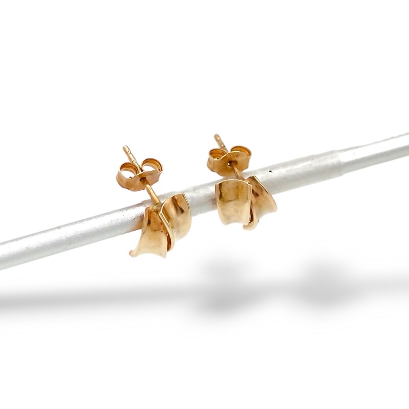 Caravanas Doble linea oro- Oro bajo - Sin piedra- CA8145 sinpiedra