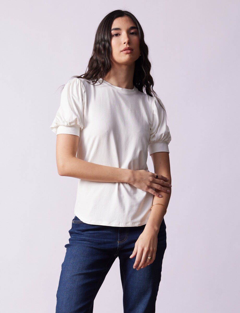 Remera Manga Balloon - Crudo 