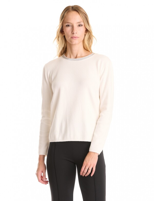 Buzo Cuello Strass CRUDO