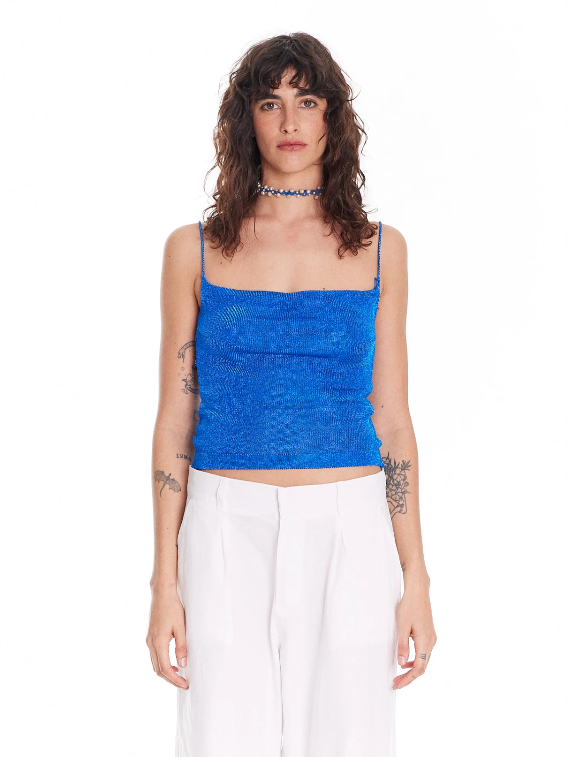 Top Eva azul l