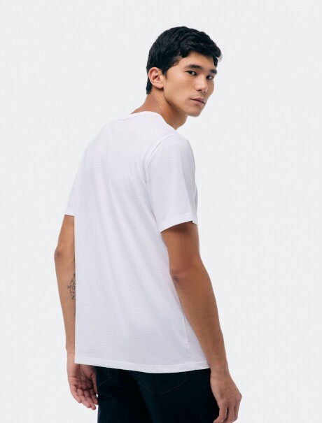 CAMISETAS MANGA CORTA CON ESTAMPA BLANCO