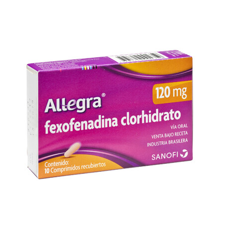 Allegra antialérgico 120 mg x10 comprimidos