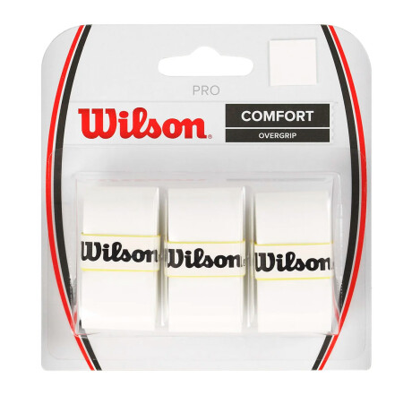 Grip Wilson Comfort Overgrip Pro P/ Raqueta De Tenis Blanco