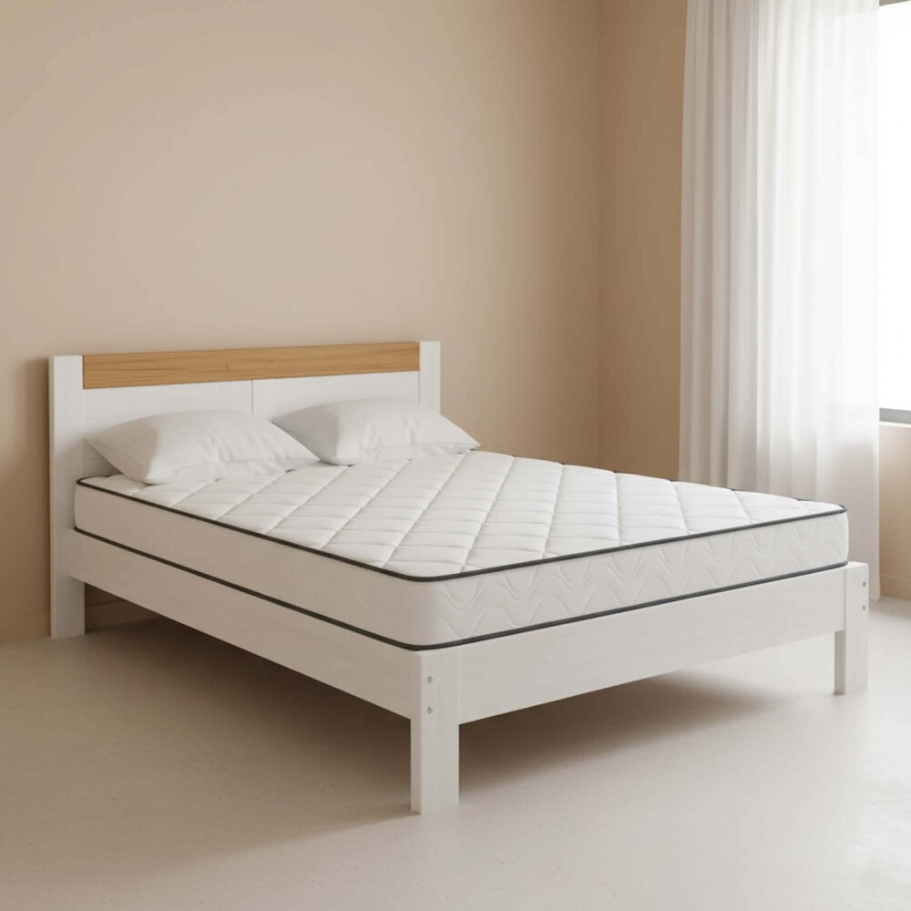 COLCHÓN 2 PLAZAS ESPUMA BLANCO JAZMIN