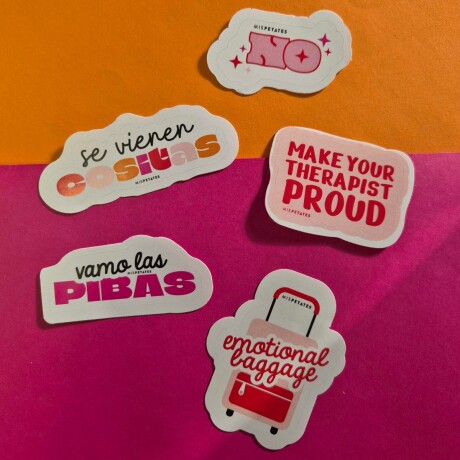 Pack de 5 stickers Mis Petates Dichos