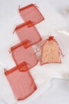 Pack x 100 - Bolsas organza 12x17 cm ROJO