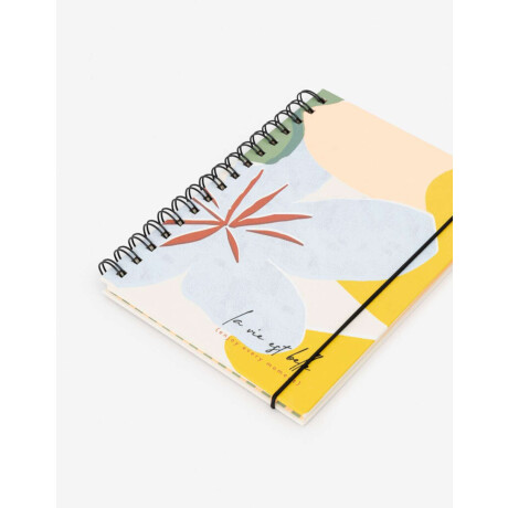 Cuaderno Anillado Floral Combinacion Multicolor
