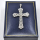 Cruz Antigua En Oro 18K, Brillantes Y Diamantes Cruz Antigua En Oro 18K, Brillantes Y Diamantes