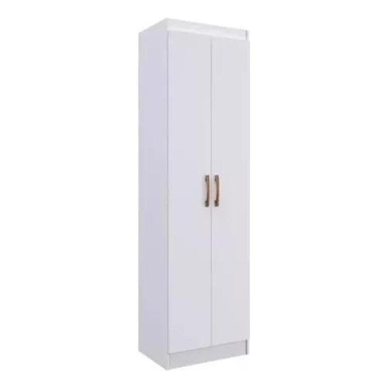 Armario Ropero Placard Multiuso 2 Puertas Cocina Baño Color Blanco Mundo Muebles Blanco