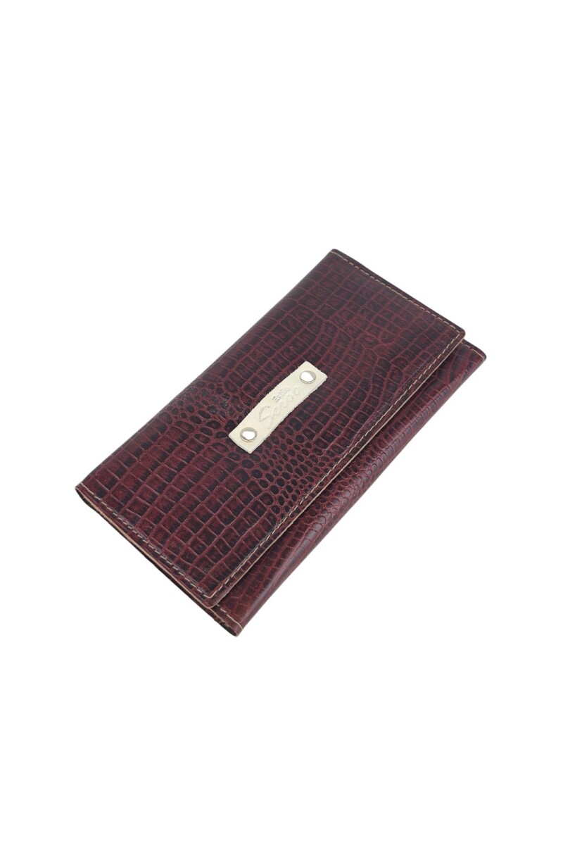 Billetera clasica al corte Marron