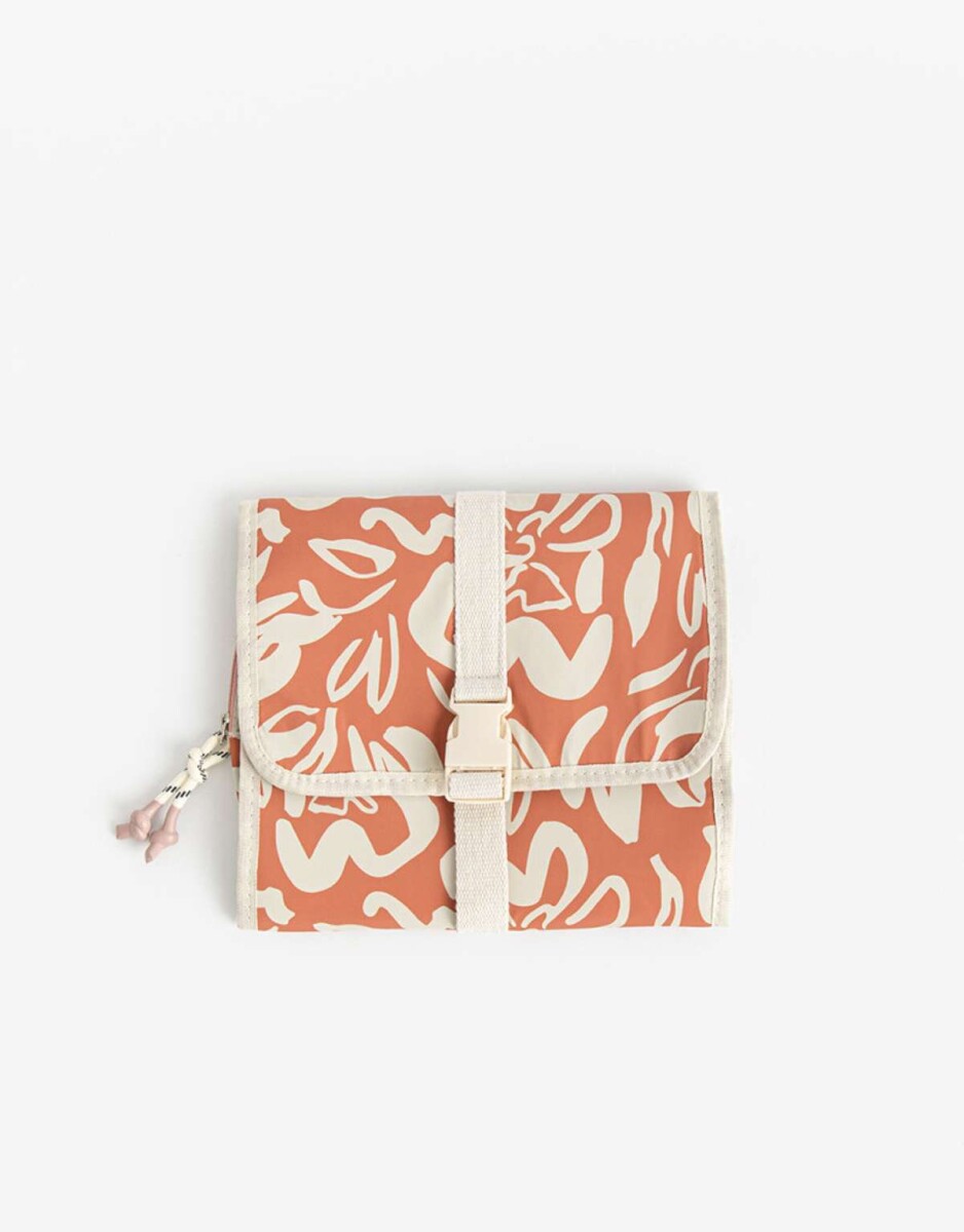 Portacosméticos De Material Reciclado - Estampado Flores 