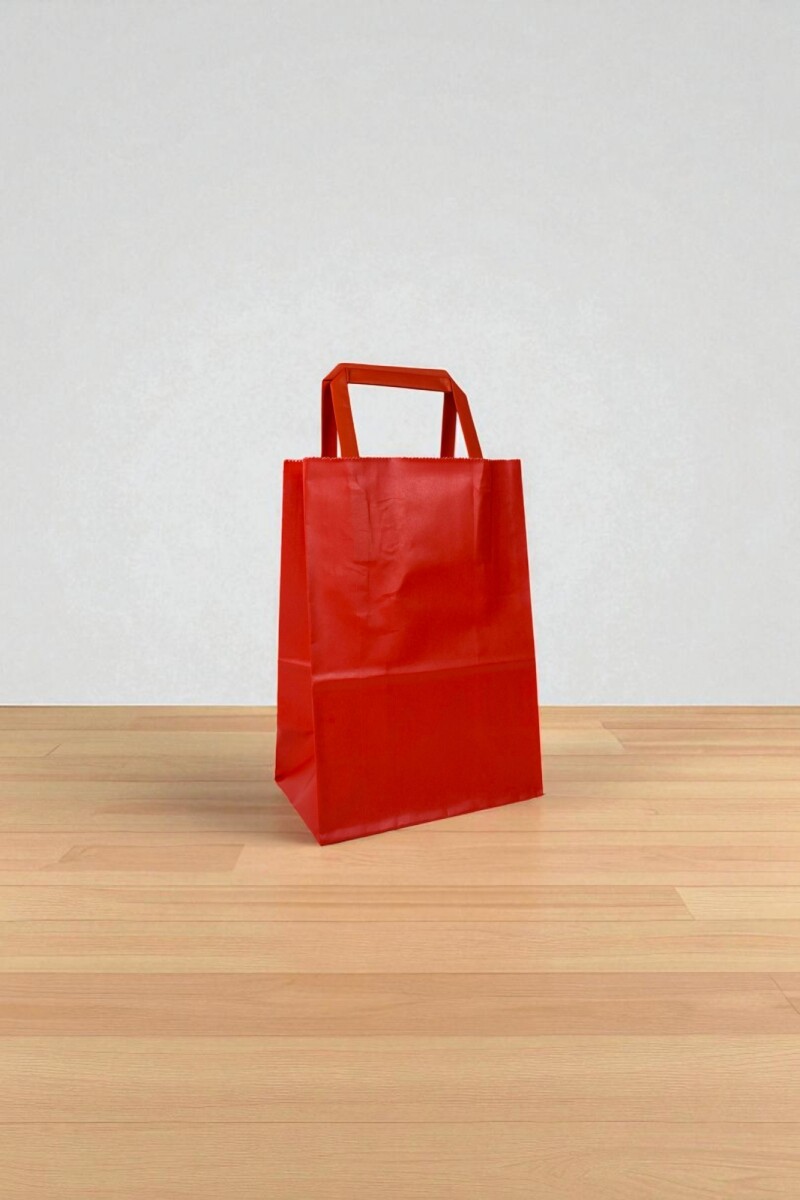 Bolsa lisa acuario 14x08x20 cm - ROJO 