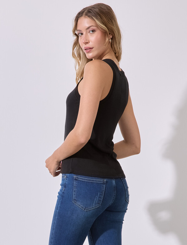 Musculosa Basica NEGRO