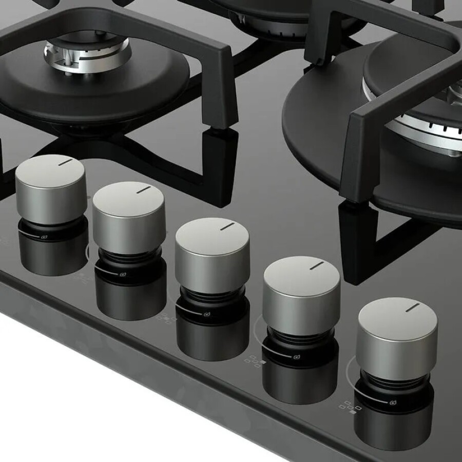 Anafe a gas de 5 hornallas Whirlpool GOA7523NB Anafe a gas de 5 hornallas Whirlpool GOA7523NB