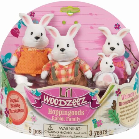 Familia de animales coleccionables Conejos Hoppingood